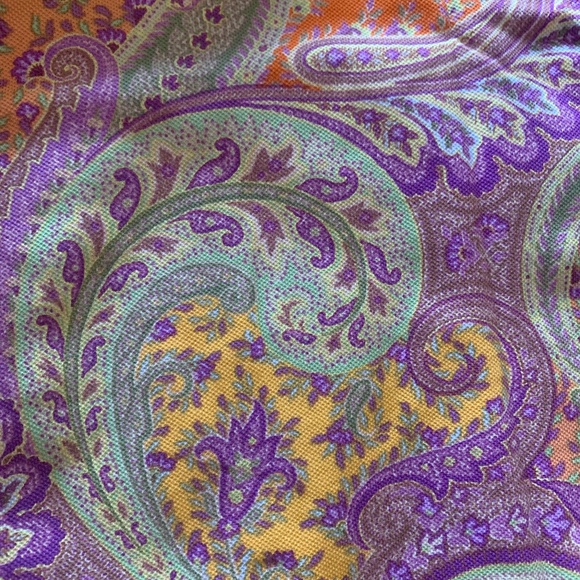 ETRO Men's short sleeves polo knit all over printed top - Picture 6 of 7